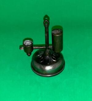Vintage Die Cast Miniature Pencil Sharpener - Vintage Oil Lamp